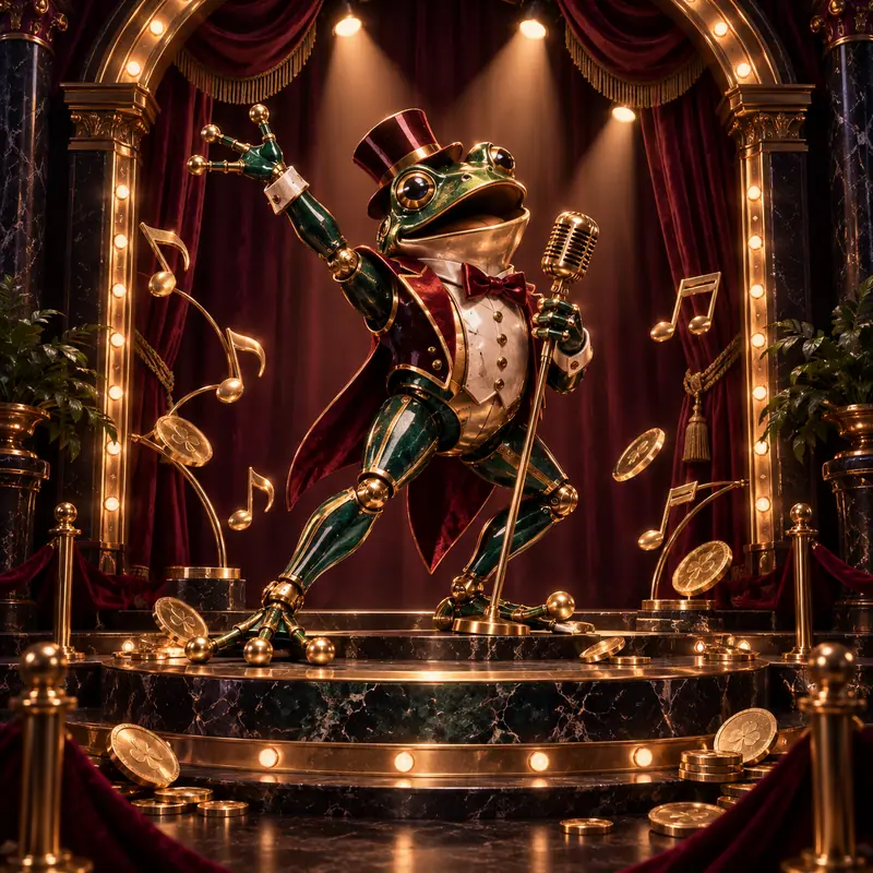 Gallery scene for Elvis Frog in Vegas at Slots Gallery